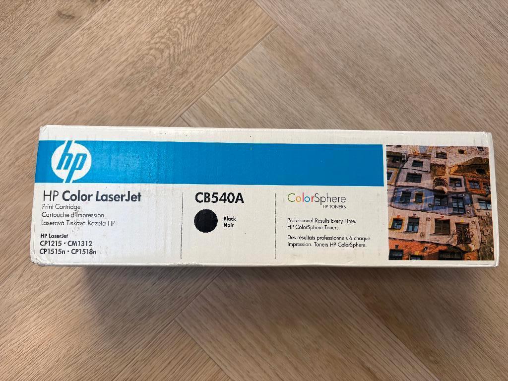 Nieuwe originele toner HP CB540A (HP 125A) zwart dichte doos, Ophalen of Verzenden, Nieuw, Toner, HP ORIGINAL