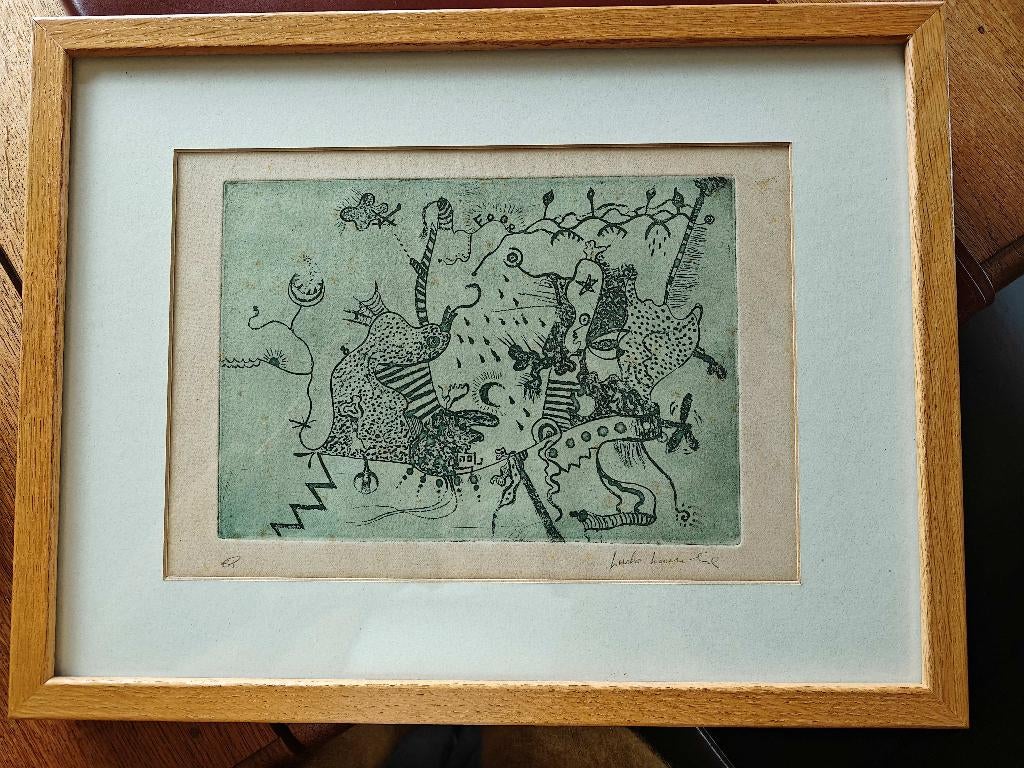 Ludo Lacroix, De Foor, lithografie, Antiek en Kunst, Ophalen