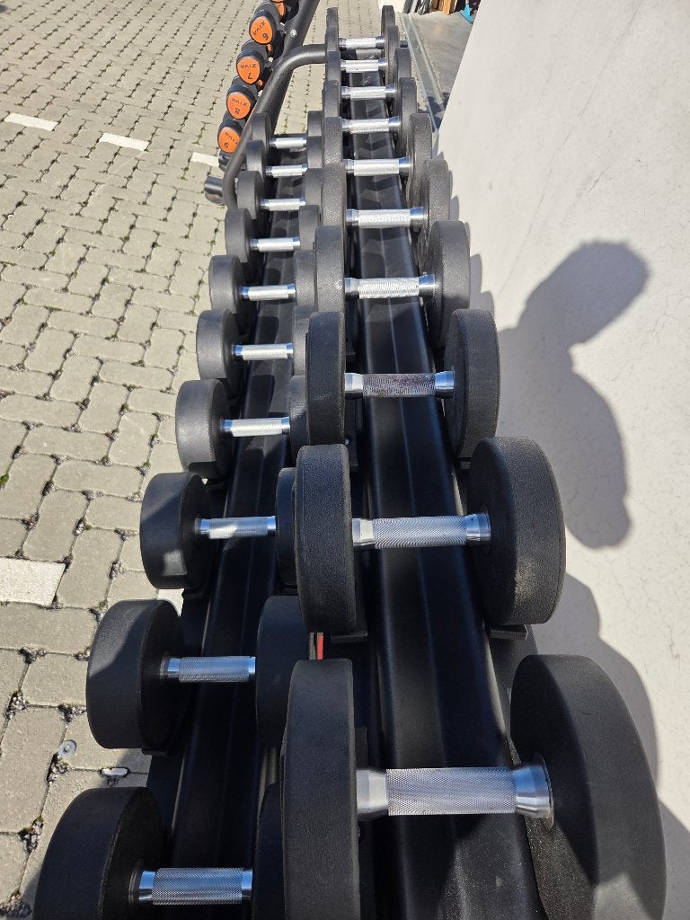 Ziva dumbbell set 1-50 kg met toren en 2x Matrix rack, Enlèvement, Bras, Haltère