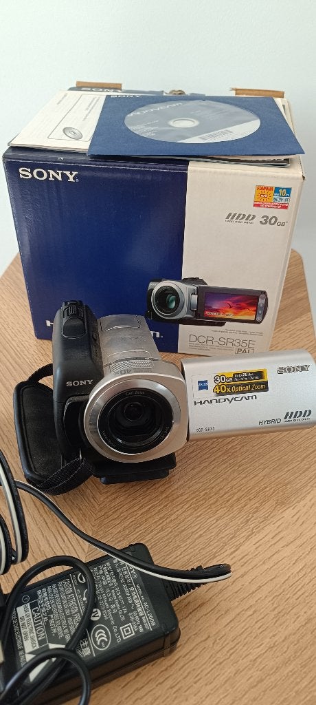 sony Handycam DCR-SR35E PAL, Disque dur, Caméra, Enlèvement, Utilisé