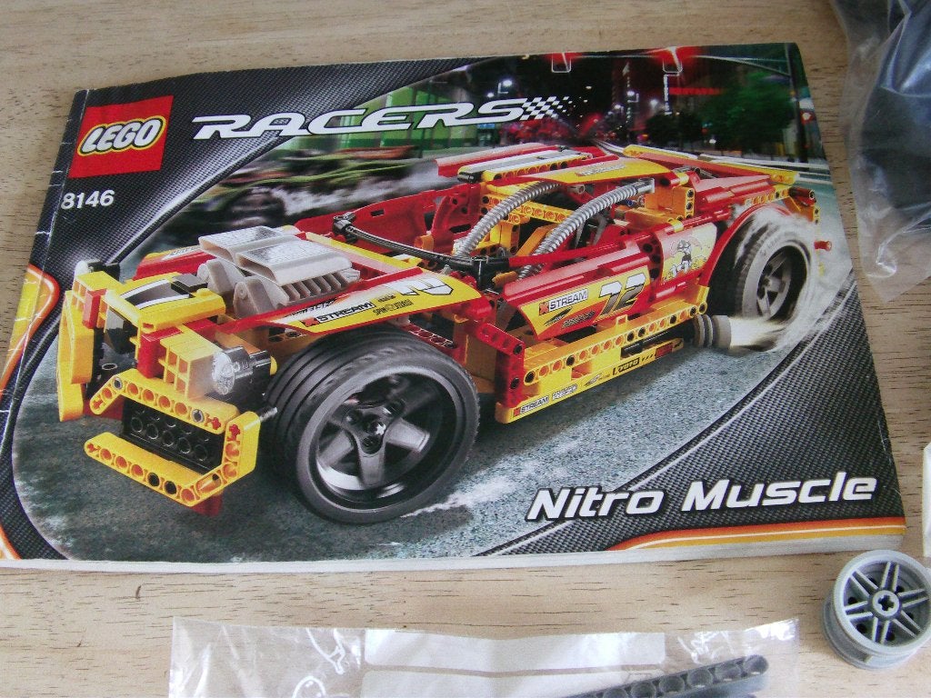 lego, : Racers: Power Racers: Nitro Muscle 8146, jaar 2007, Ophalen of Verzenden, Gebruikt, Nitro