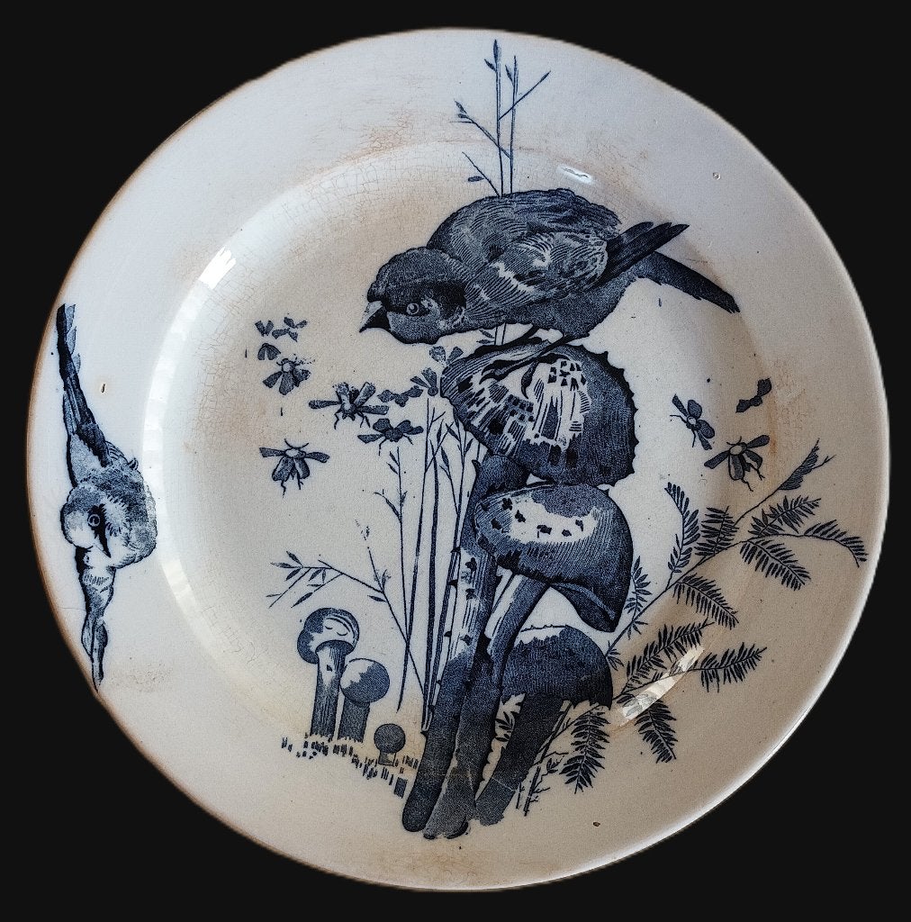 1889 - 3 borden "Petrus Regout & Co." – decor "Plata", Ophalen of Verzenden