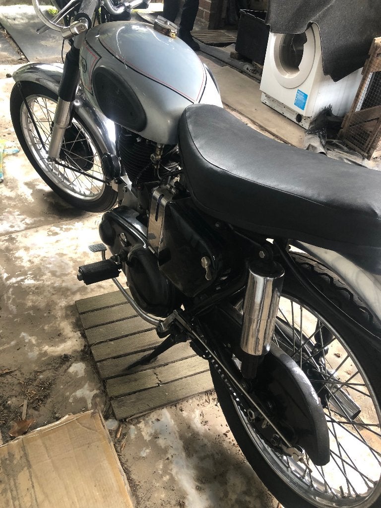 Moteur Oldtimer Norton ES2 1954, Motos