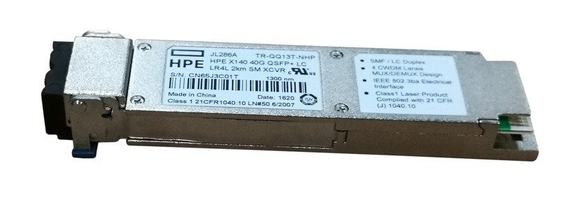 HPE Networking X140 40G QSFP+ LC LR4 SM 10km 1310nm, Computers en Software, Pc- en Netwerkkabels