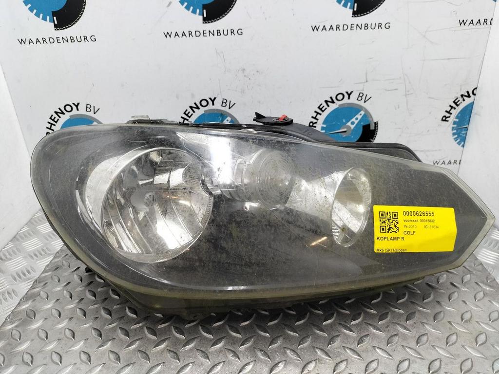 VOLKSWAGEN GOLF 1.4 TSI Trendline KOPLAMP R 2010, Ophalen of Verzenden, Gebruikt, ARN erkend