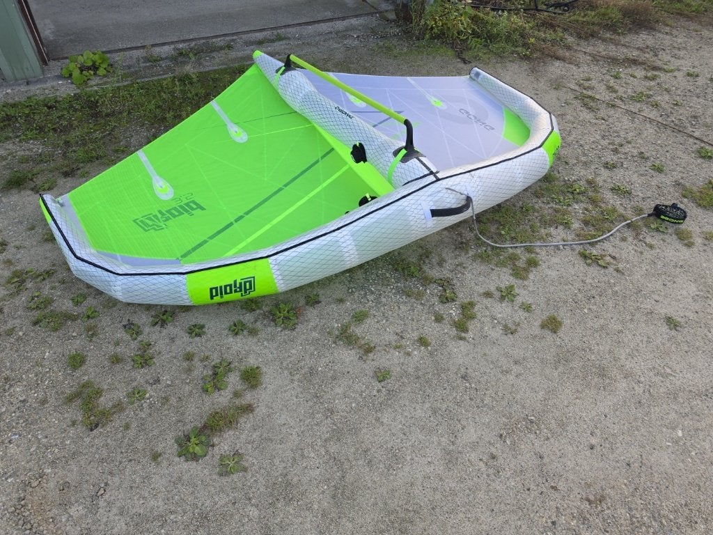 Gong droid aramid UPE 2024 (3.5-4.5-5.5), Sports nautiques & Bateaux, Enlèvement, Comme neuf, Wingsurf-aile
