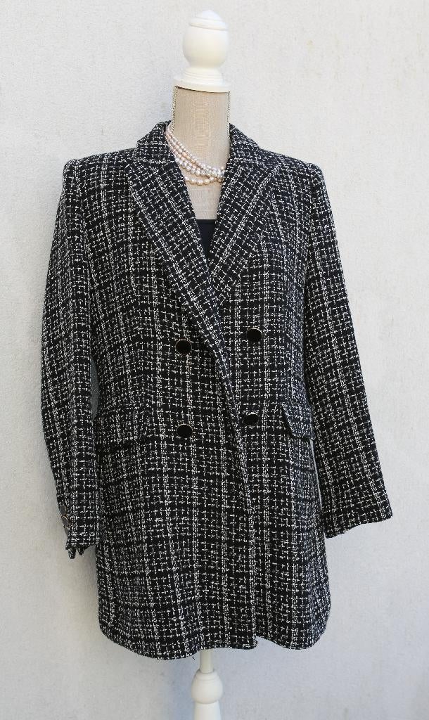 Zara XL lange blazer/jas, Kleding | Dames, Zwart, Maat 42/44 (L), Ophalen of Verzenden, Zo goed als nieuw
