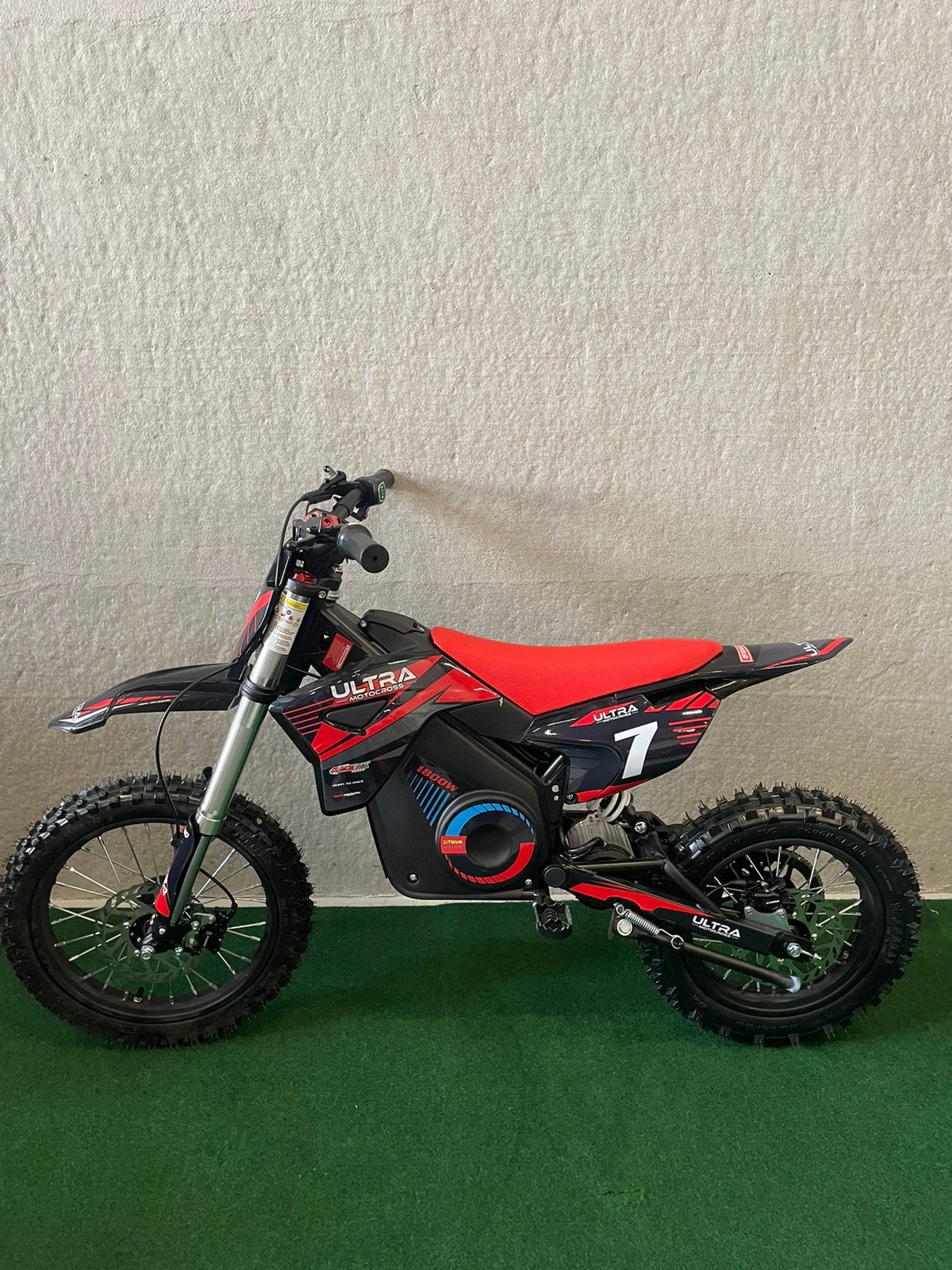 Nieuwe Ultra 1800 watt elektrische rode kinder crossmotor, Kinderen en Baby's, Nieuw