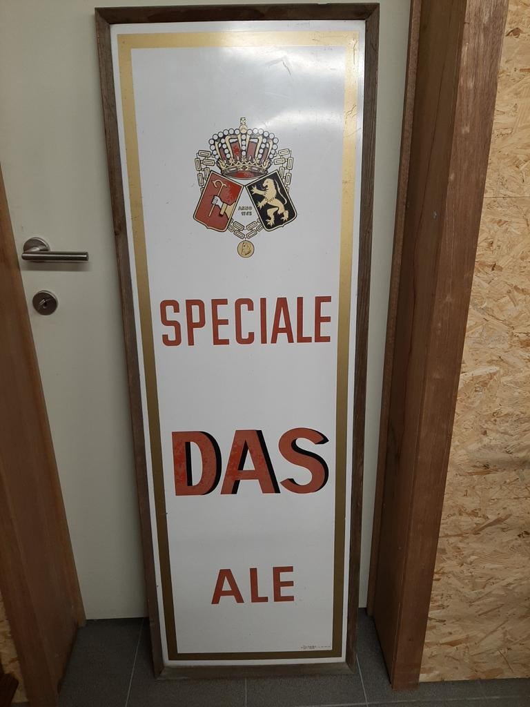 Reclamebord Speciale Das Ale - Hoegaarden., Enlèvement, Utilisé, Panneau, Plaque ou Plaquette publicitaire