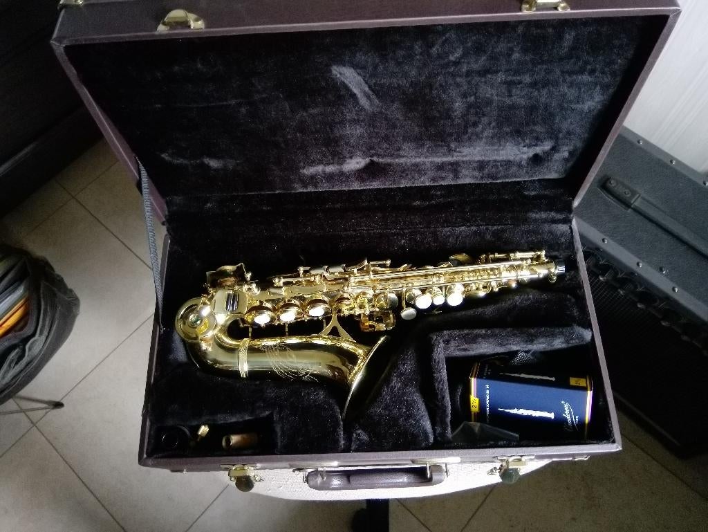 Saxofoon Sopraan New York Symphonic, Ophalen, Zo goed als nieuw, Sopraan, Met koffer