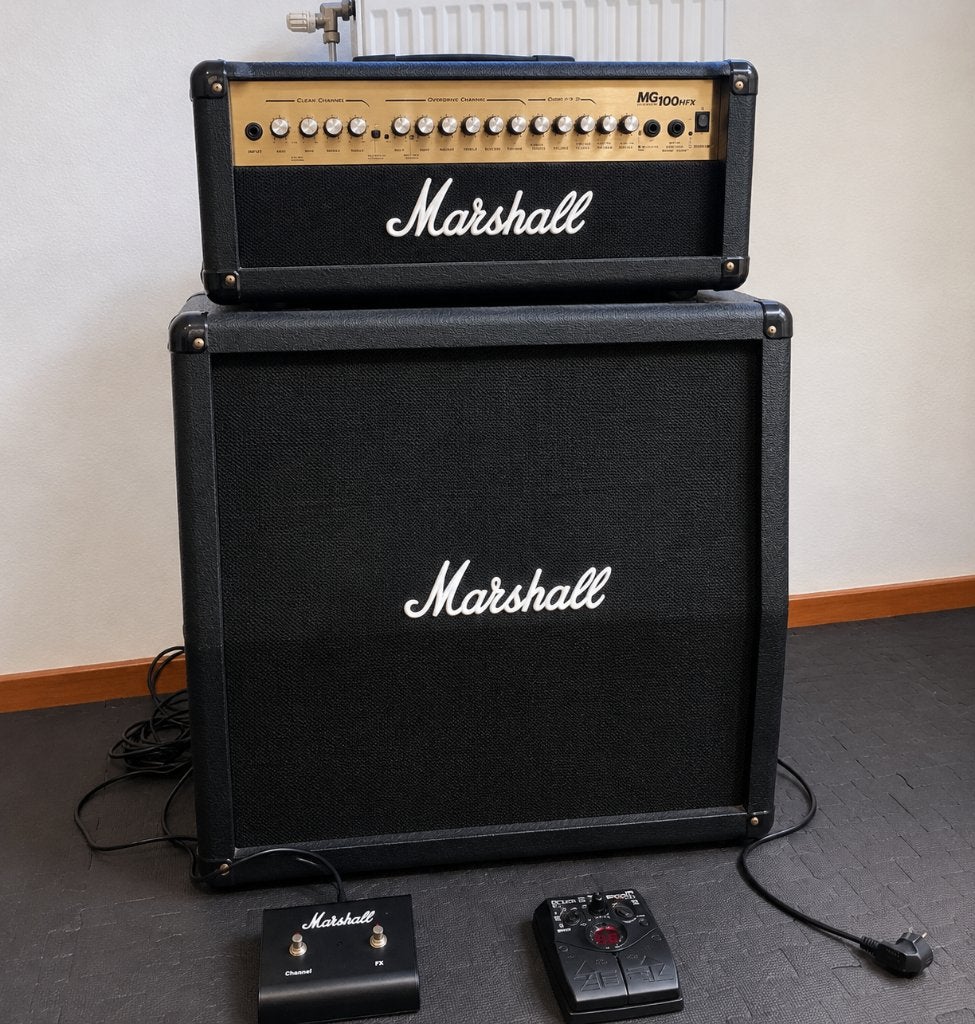 Marshall MG100HFX + 4x12 Marshall half-stack, Musique & Instruments, Enlèvement, Neuf, Guitare, 100 watts ou plus