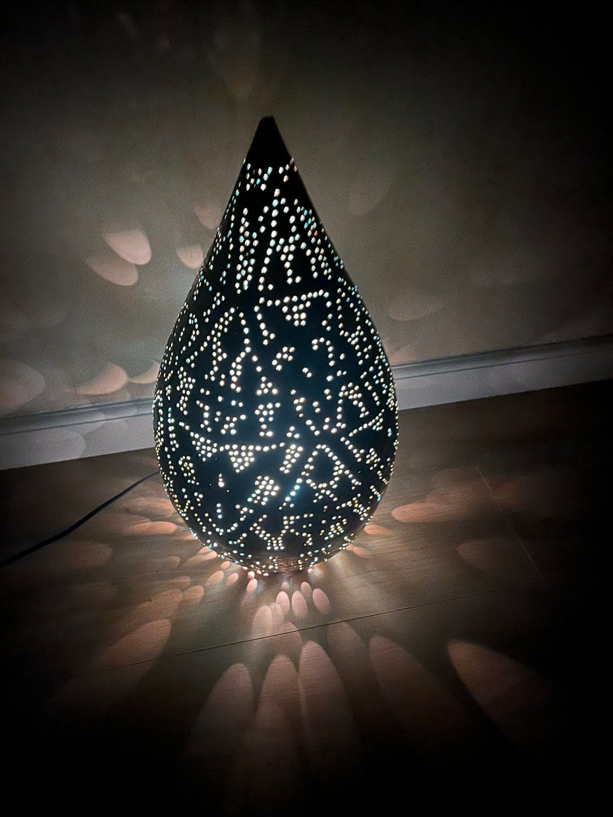 Lampe orientale en métal ajouré – Maisons du Monde, Enlèvement, Comme neuf, Métal, Argenté