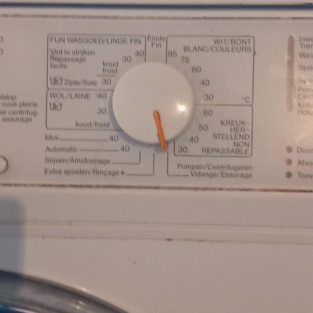 Wasmachine, Ophalen, Gebruikt, Voorlader, 85 tot 90 cm