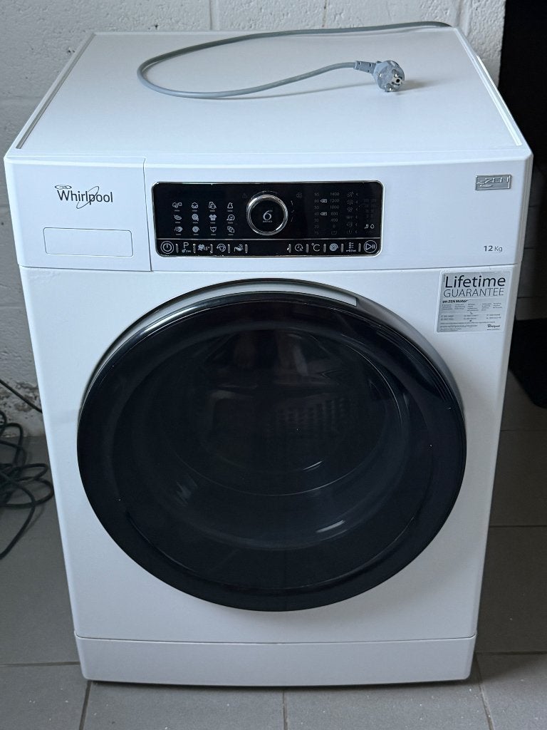 Machine a laver Whirlpool FSCR12440 - 12 kg, Electroménager, Lave-linge, 1200 à 1600 tours, Chargeur frontal, Enlèvement, Utilisé
