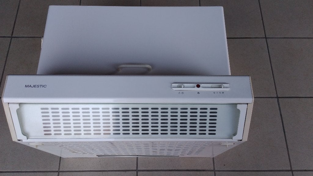 Hotte de cuisine 60 cm + meuble à porte coulissante dessus, Enlèvement, Autoportant, Hotte murale