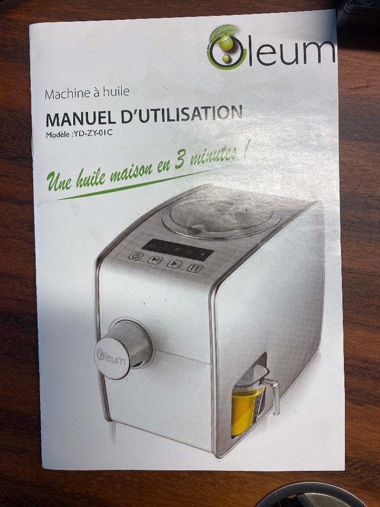 Machine à huile maison - Oleum, Enlèvement, Utilisé