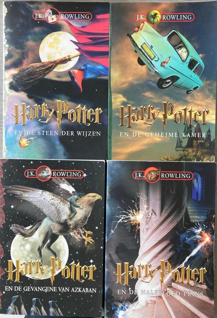 4 Harry Potter boeken, Verzamelen, Harry Potter, Ophalen of Verzenden