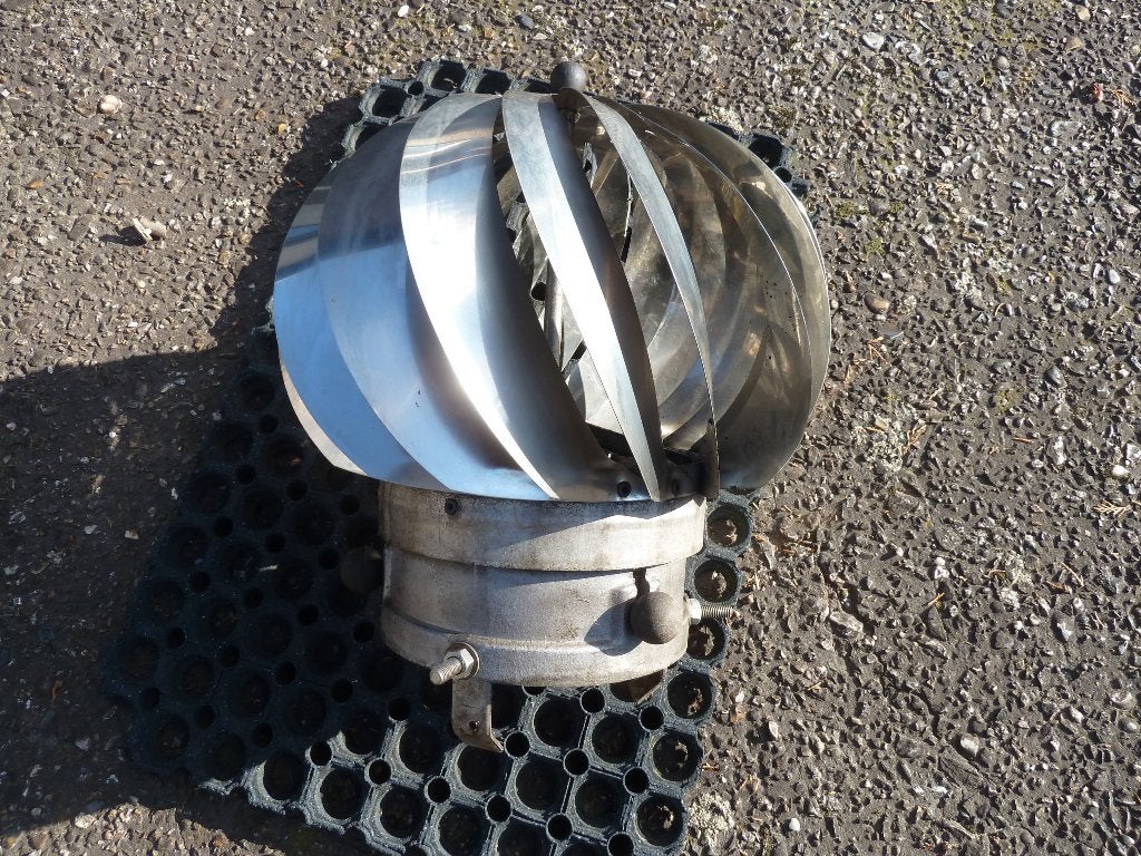 inox draaibol voor rook afzuiging, Doe-het-zelf en Bouw, Ophalen of Verzenden, Gebruikt, Afzuiger
