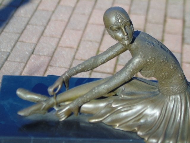 statue une ballerine en bronze signé, CHIPARUS, Enlèvement ou Envoi, Bronze