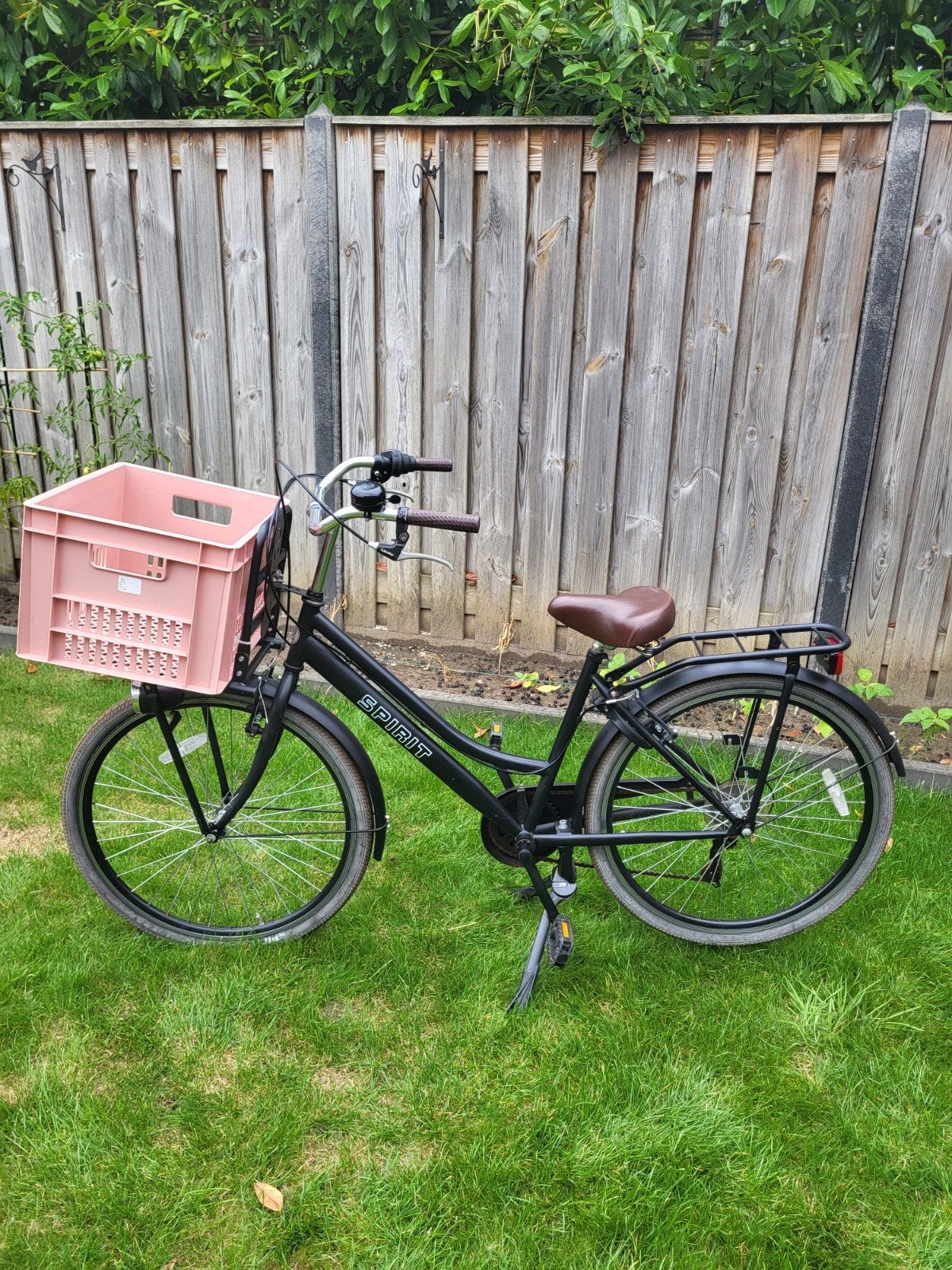 Nette zwarte Esprit transportfiets 26 inch, Gebruikt, Esprit, Handrem, Trommelrem