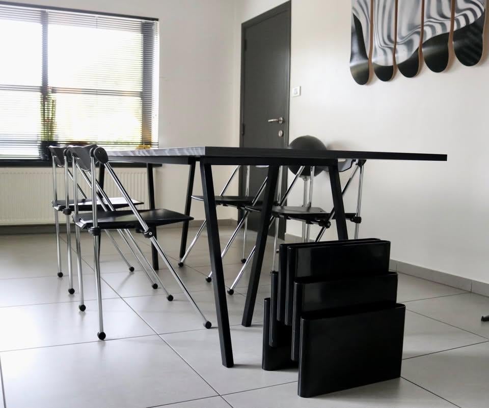 4 Vintage Sitland Ouverture Design stoelen Italy, Ophalen