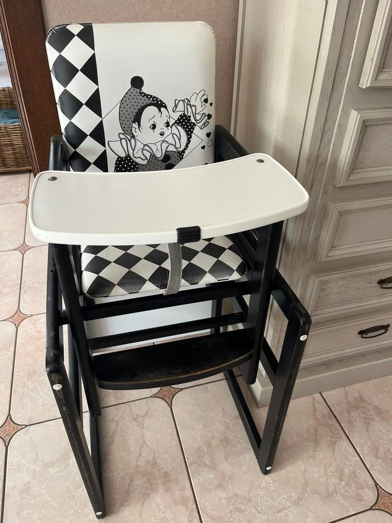 2x eetstoel, nadien tafeltje met stoeltje(zie omschrijving), Enlèvement, Comme neuf