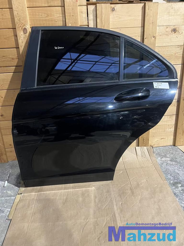 MERCEDES C KLASSE W204 ZWART 197 Links achter deur 2008-2013, Auto-onderdelen, Gebruikt, Mercedes-Benz AG, Deur, Mercedes-Benz