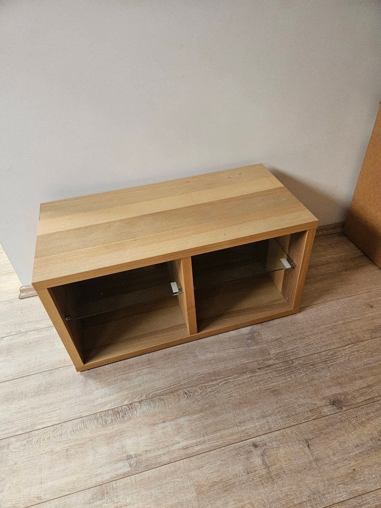 Meuble ikea bois Tablettes en verre, Maison & Meubles, Enlèvement, Utilisé