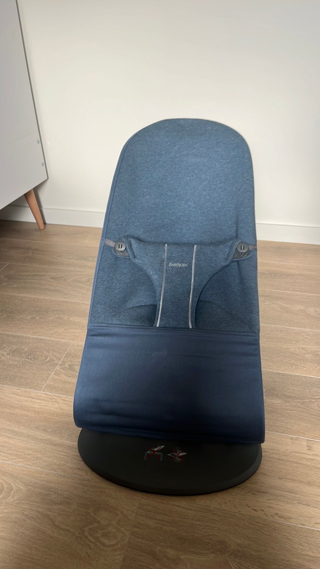 Babybjorn wipstoel jeansblauw, Enlèvement, Chaise rebondissante