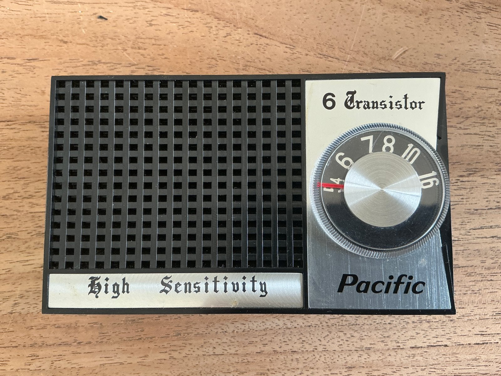 Vintage Pacific 6 pocketradio, Audio, Tv en Foto, Radio's, Ophalen of Verzenden, Gebruikt