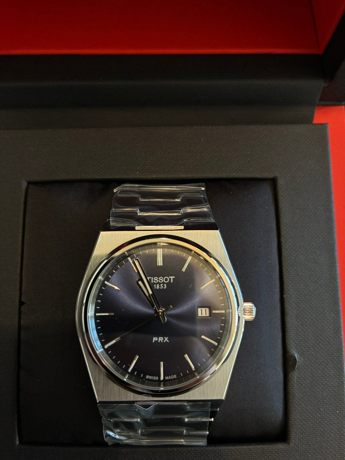 Tissot PRX 40mm - Blue - Full Set, Enlèvement ou Envoi, Comme neuf
