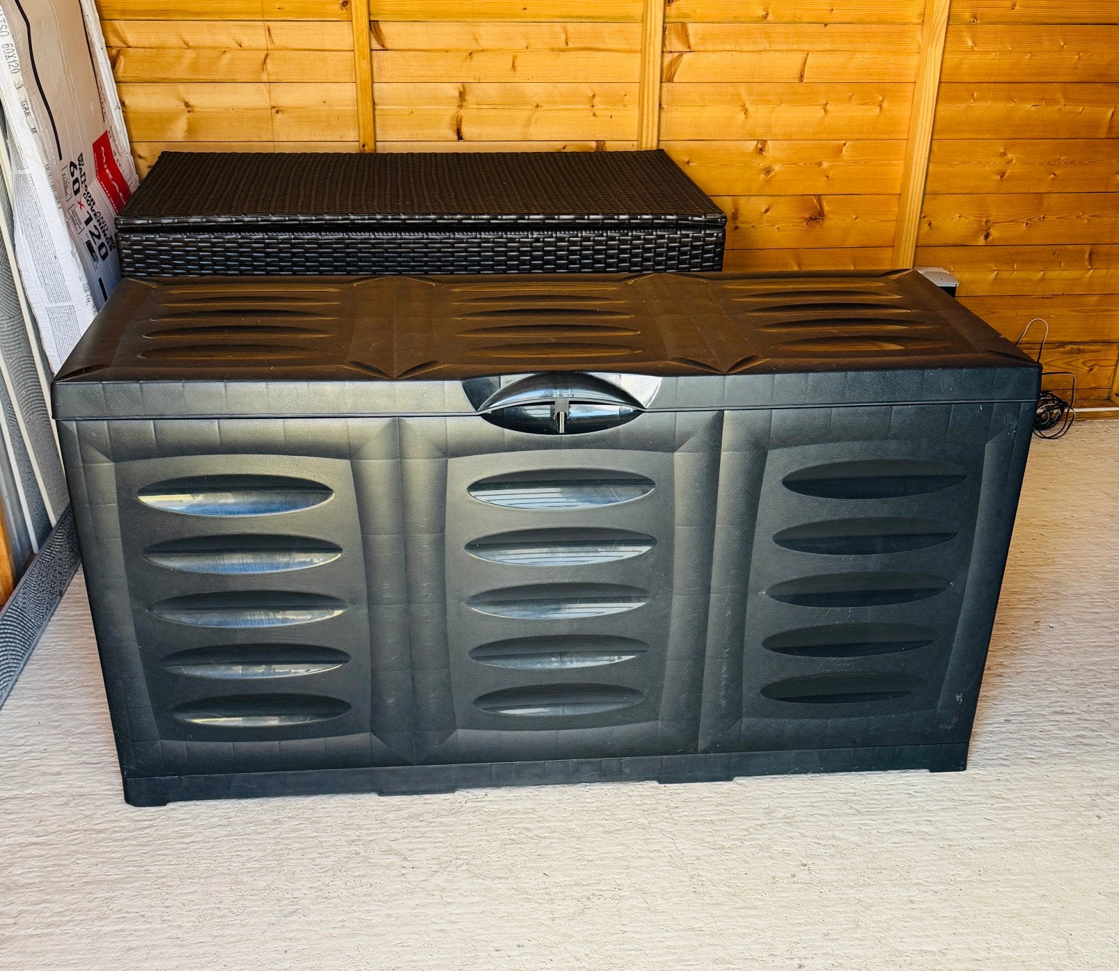 Grote kunststof tuin/garage opberg box, Tuin en Terras, Ophalen, Gebruikt, Kunststof