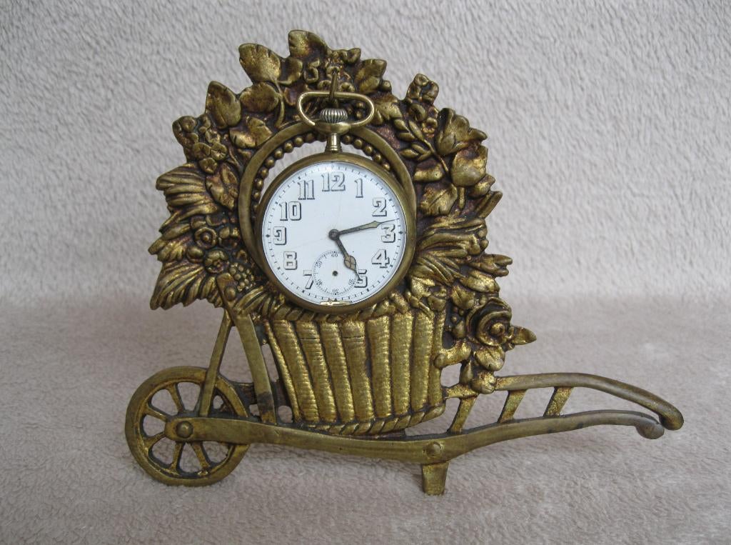 porte-montre kruiwagen., Antiek en Kunst, Ophalen
