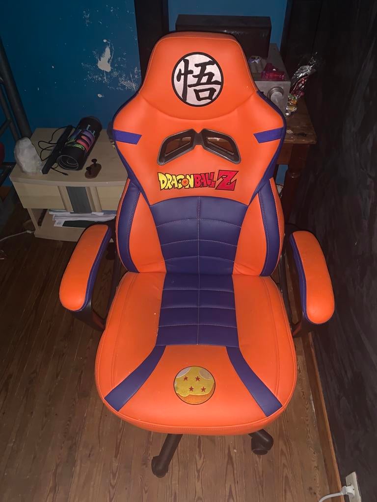 Chaise gaming DBZ subsinic, Chaise de bureau de gaming, Enlèvement, Utilisé, Orange