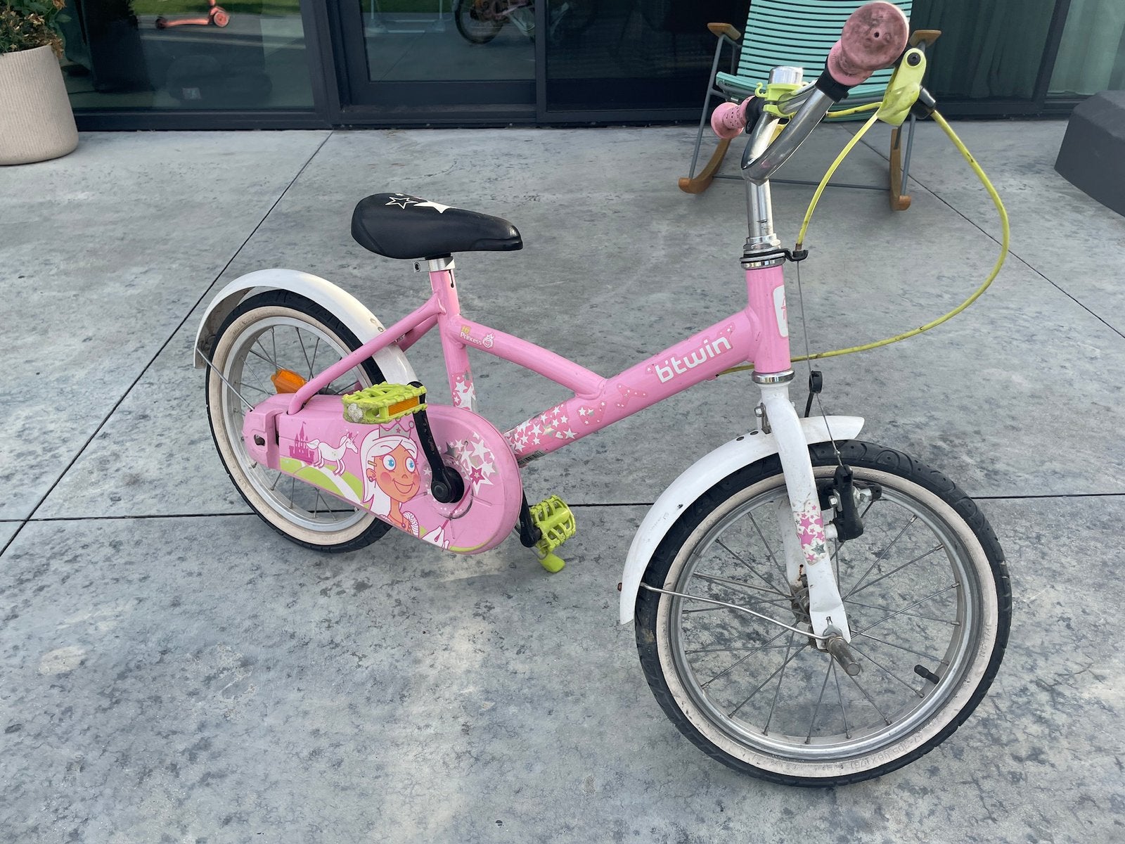 Meisjesfiets, Fietsen en Brommers, Ophalen, Gebruikt, Velgrem, Handrem