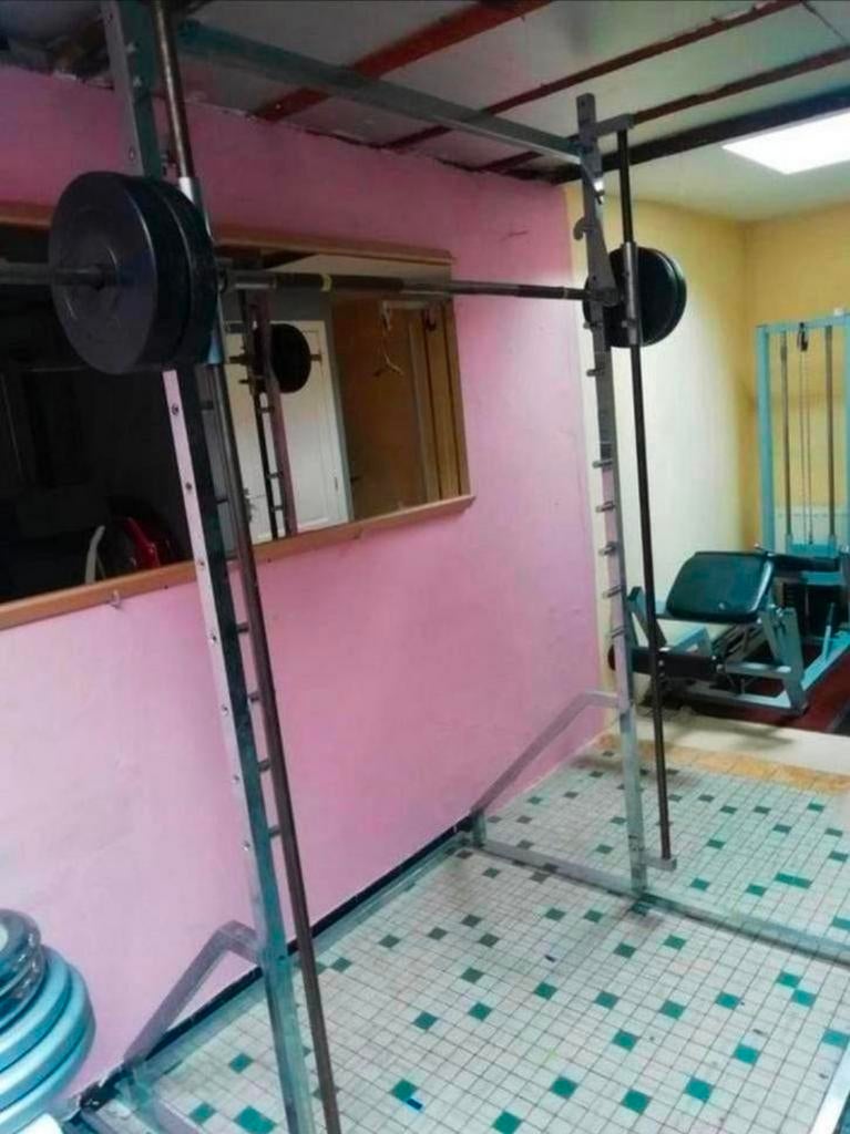 Smith machine - kooi met geleide stang, Sport en Fitness, Ophalen