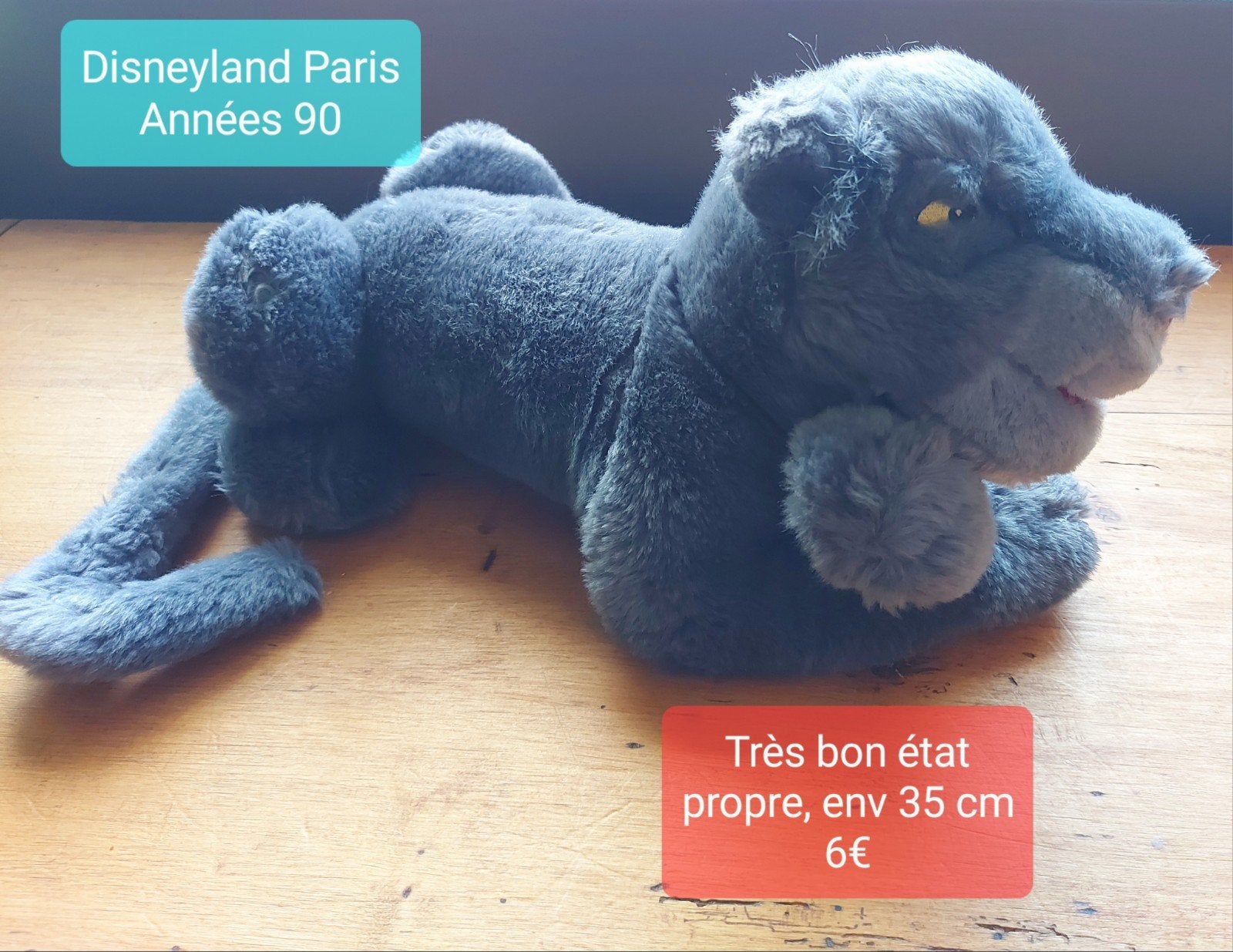 Peluche Bagheera (Livre de la jungle), Enlèvement ou Envoi