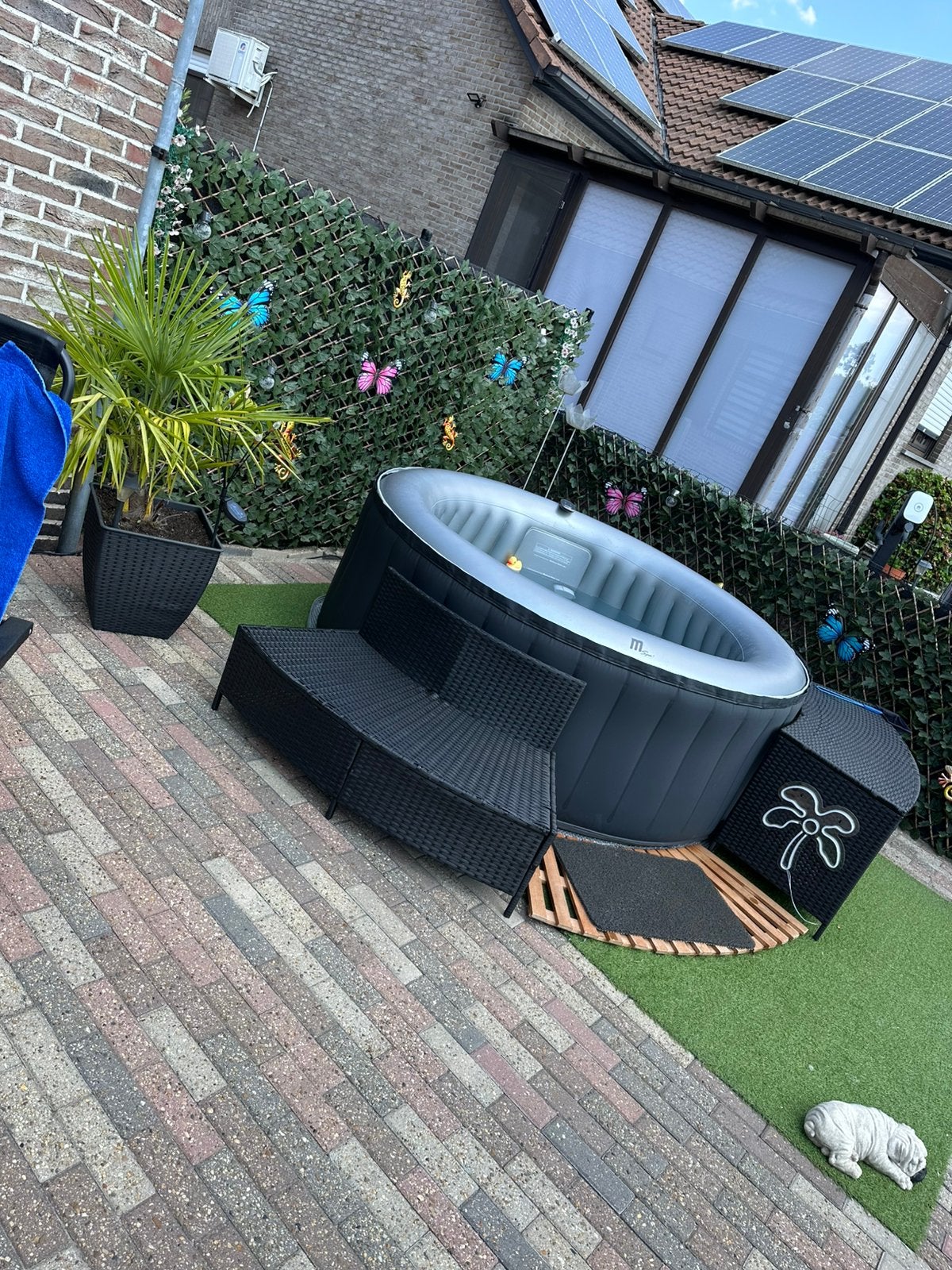 Te koop, Tuin en Terras, Bubbelbaden en Hottubs, Ophalen, Zo goed als nieuw, Pomp