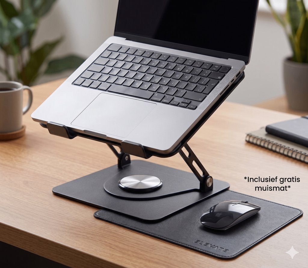 Laptophouder 360 graden, Computers en Software, Ophalen of Verzenden, Nieuw, Geen, In diepte verstelbaar