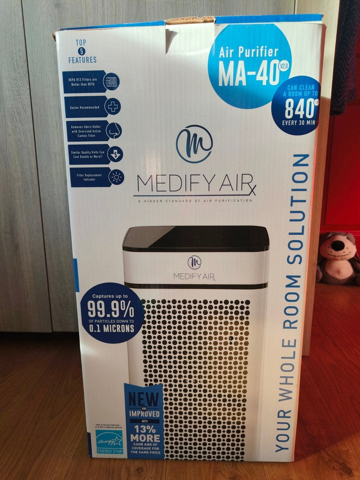Purificateur d'air Medify Air MA-40, Electroménager, Neuf, Enlèvement ou Envoi, Minuterie, 100 m³ ou plus grand