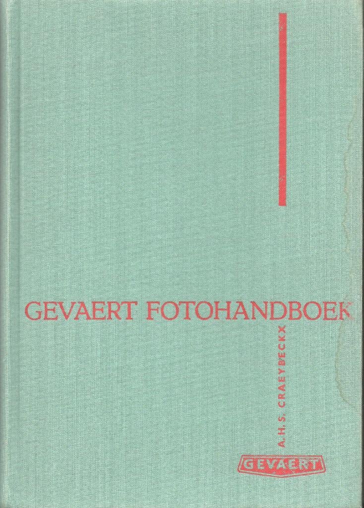 GEVAERT FOTOHANDBOEK (1957), Photographie et Cinéma, Enlèvement ou Envoi, Utilisé, A. H. S. CRAEYBECKX