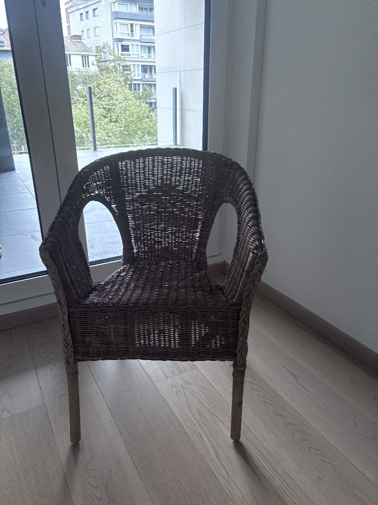 fauteuil, Maison & Meubles, Moins de 75 cm, Osier ou Rotin, Comme neuf, Enlèvement