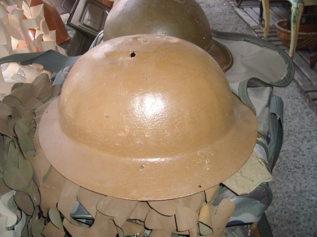 Coque de casque Anglais ww1 , Repeint, Collections, Objets militaires | Général, Envoi, Armée de terre, Casque ou Béret