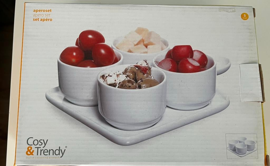 Aperoset van Cosy Trendy - NIEUW!!, Ophalen of Verzenden, Nieuw, Schaal of Schalen