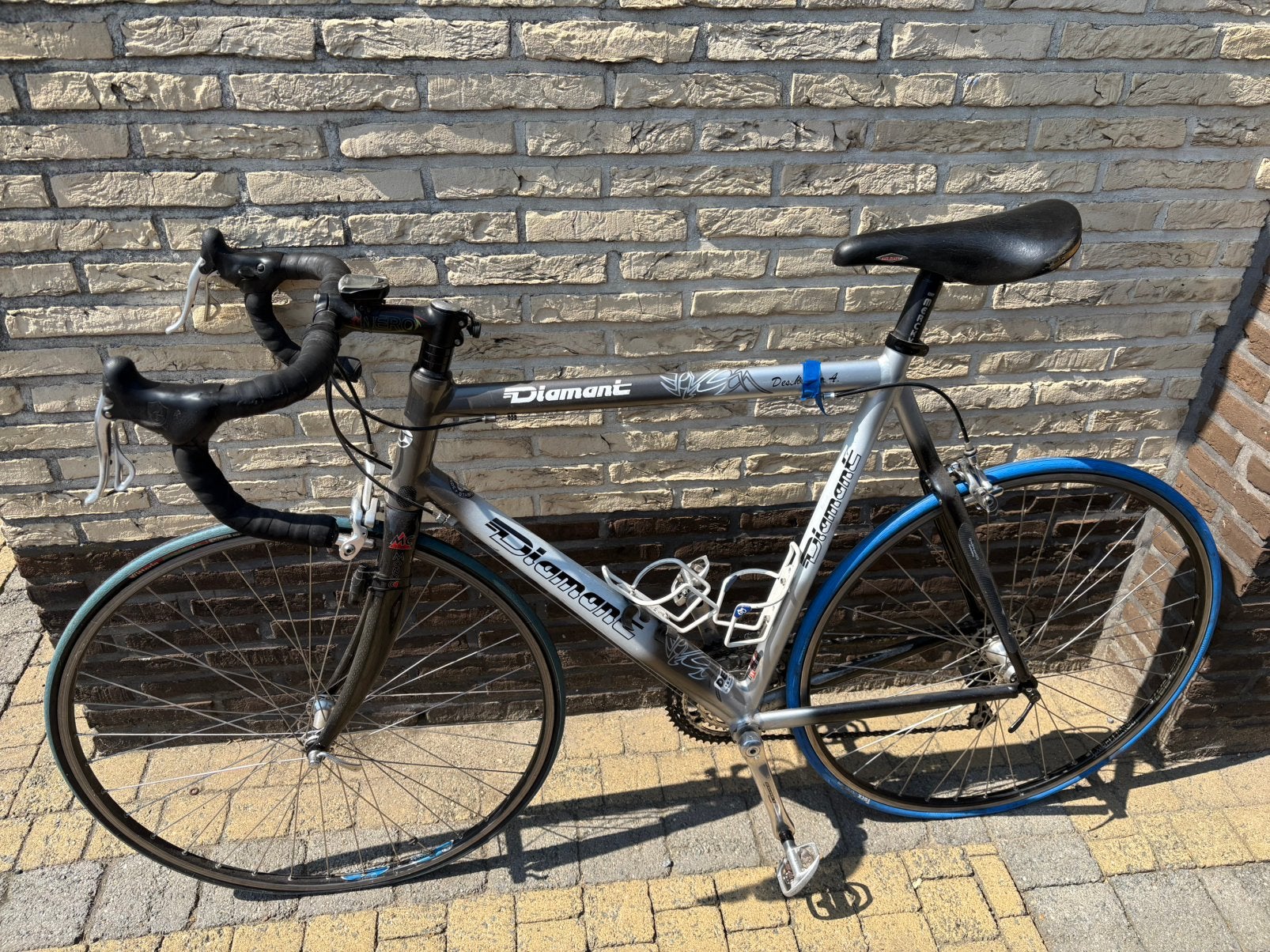 Diamant koersfiets – Campagnolo Daytona – Carbon voorvork, Fietsen en Brommers, Ophalen, Gebruikt, Aluminium, Overige merken