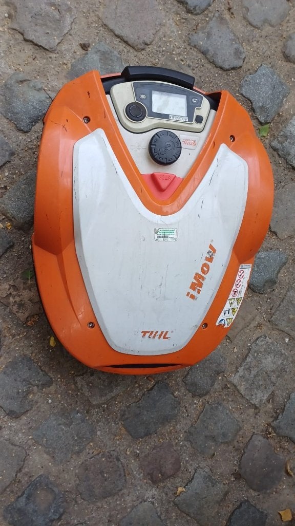 Robotmaaier Stihl, Jardin & Terrasse, Tondeuses robotisées, Stilh, Avec capteur de pluie, Enlèvement, Utilisé