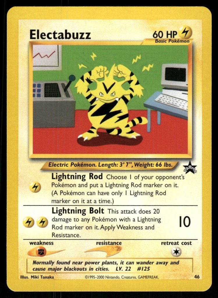 Electabuzz 46/53 - Wizards Black Star Promos (NM), Envoi, Utilisé