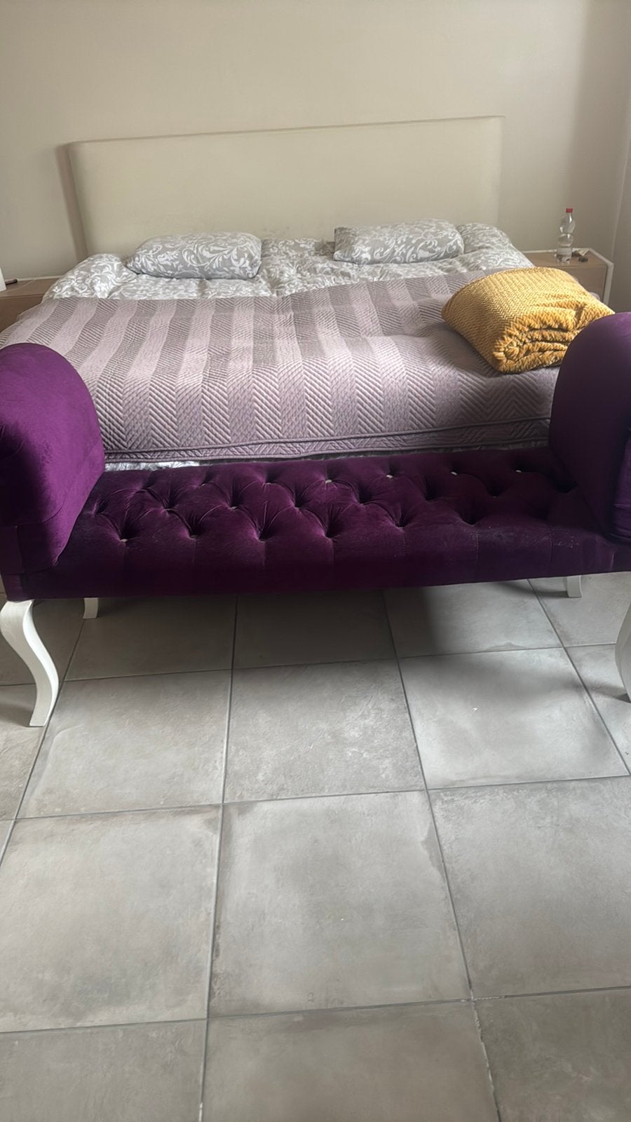 Banc mauve 140cm, Enlèvement, Comme neuf