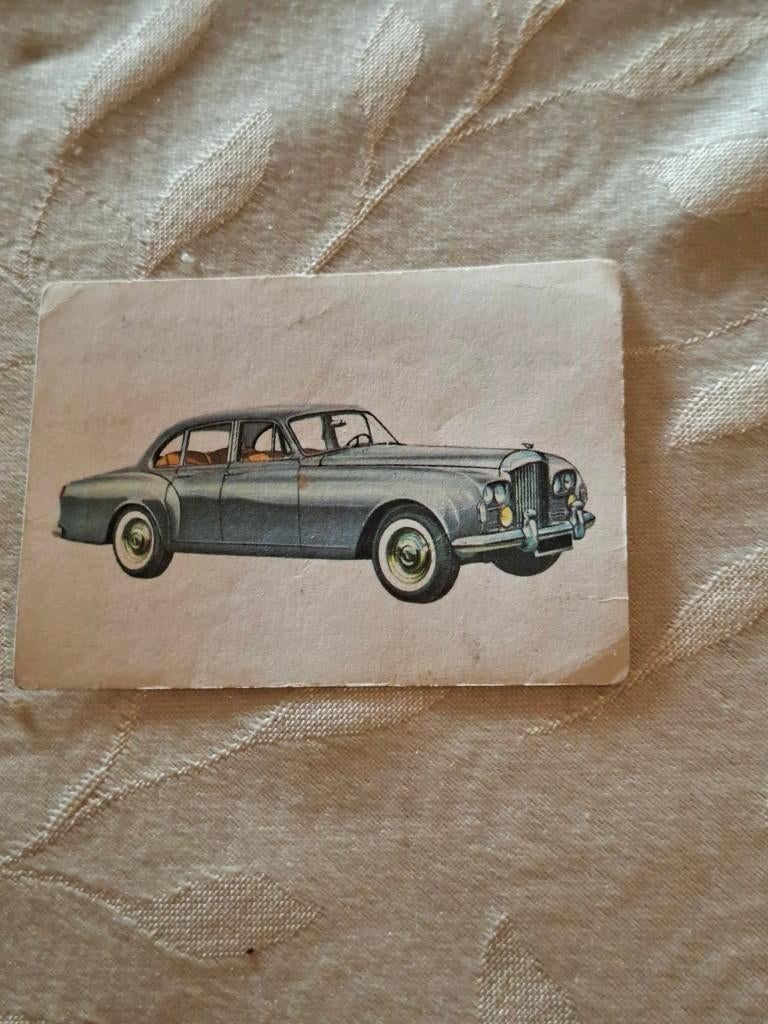 Prentje/Chromo : Bentley Continental/Chocolade Jacques, Enlèvement ou Envoi, Gravure, Utilisé, Autres sujets/thèmes