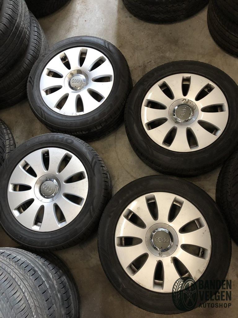 205-55-16 91Y Audi A4 Seat Skoda Zomerbanden set 5 x 112 NG, Auto-onderdelen, Gebruikt, -, Banden en Velgen, -